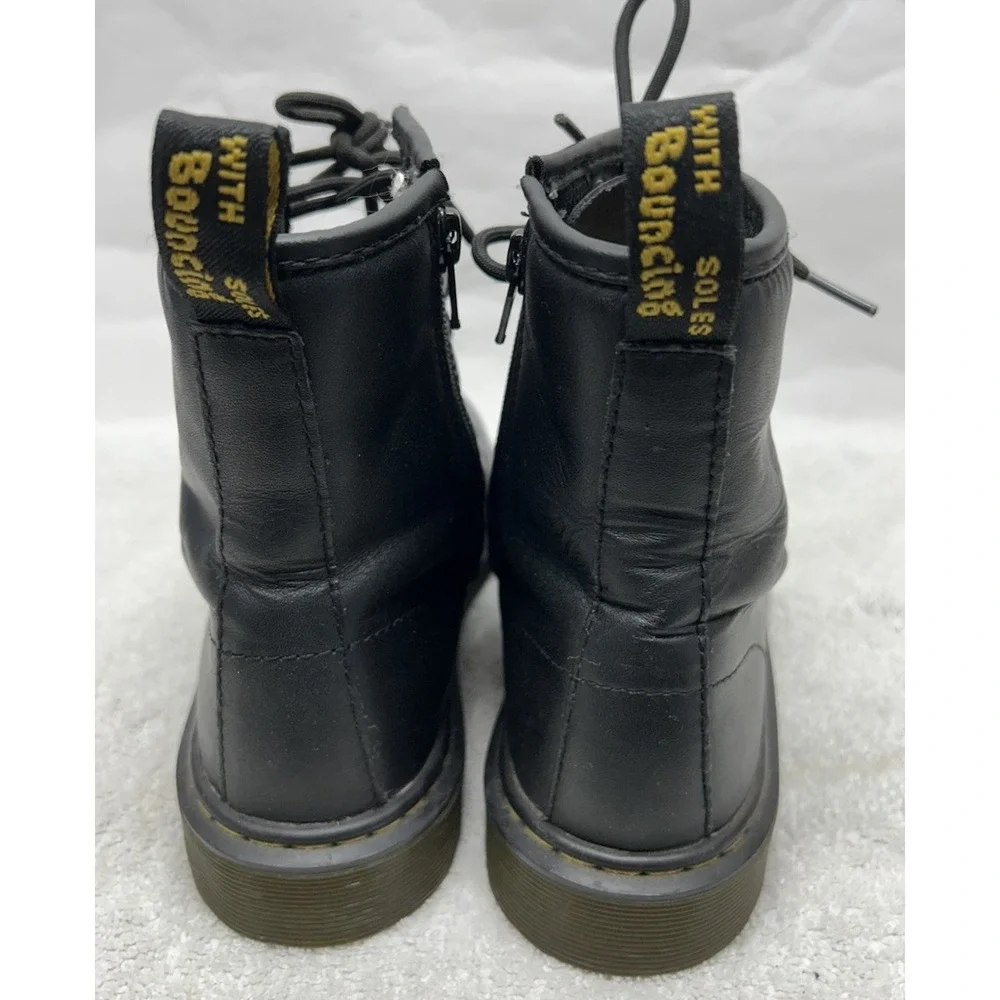 Dr Martens Youth Size 5 Brown Leather Softy T Delancy Zip Up Boots